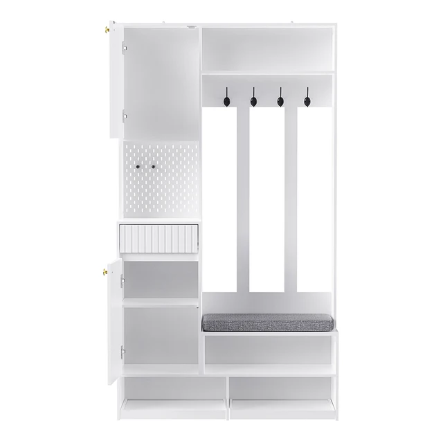 KOMHTOM Complete set hallway wardrobe with bench
