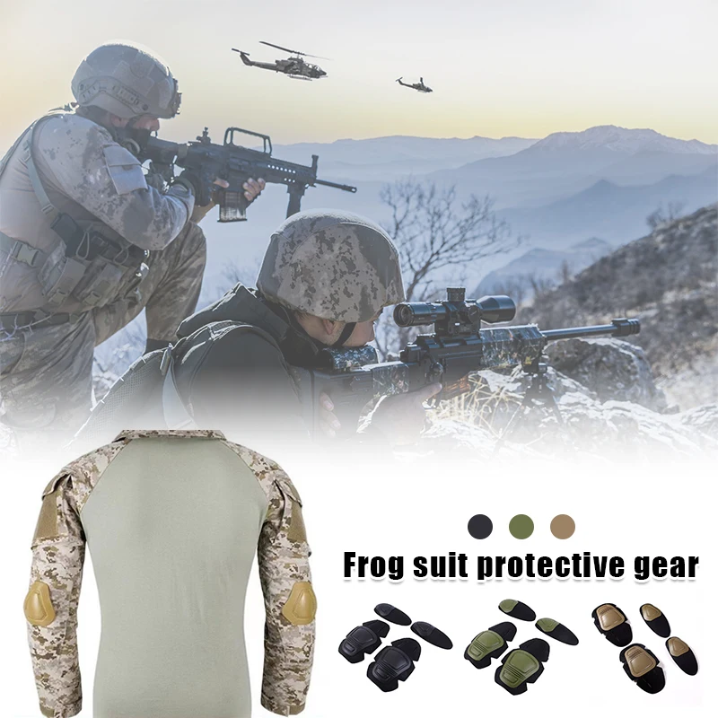 

Knee Pads Elbow 1Pair Support Knee Protector Outdoor Sports Safety Gear Kneepad Riding Accessories Protect From Injury