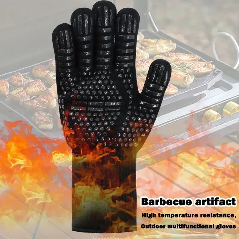 Heat Resistant Oven Gloves Cut Resistant Silicone BBQ
