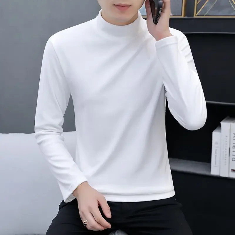 thumbnail image 1 of Camiseta para hombre de calidad con cuello en V, ropa para hombre, jersey con cuello, sudaderas coreanas, lujo, divertidas, tallas grandes, oferta, Japón, Top, 1 of 5