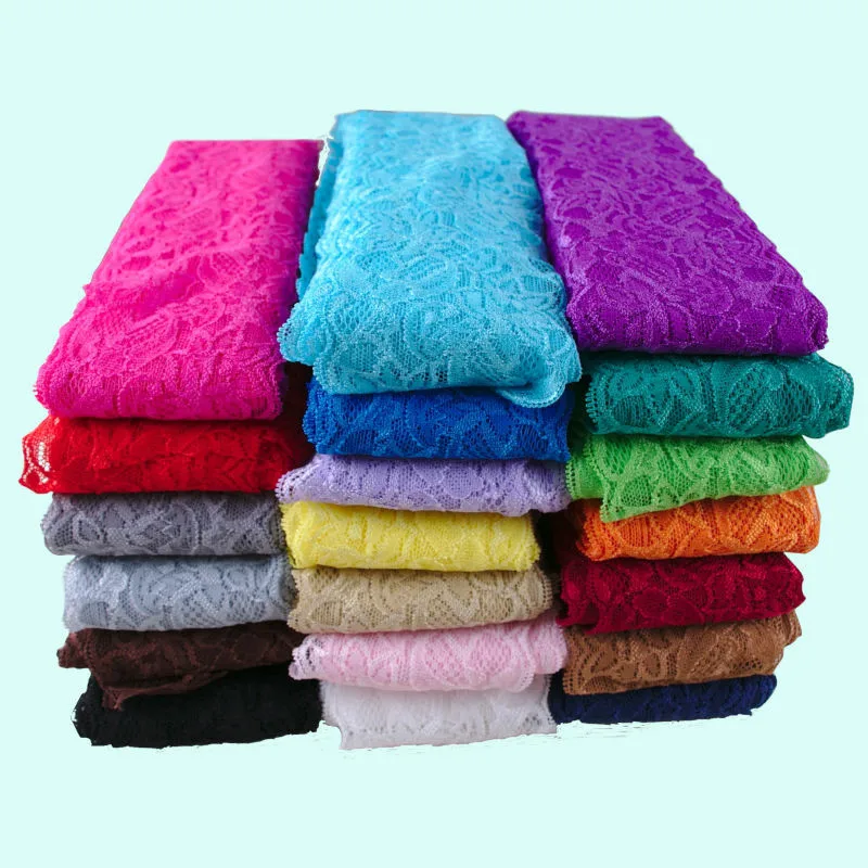 Lace Fabric Elastic Stretchy Trim DIY Crafts for Dress Underwear Lingerie Shorts Clothing Decoration