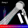 ZhangJi Propeller Driven Handheld Shower Head High Pressure Water Saving Premium Turbocharged for Bathroom Accessaries Shower 1