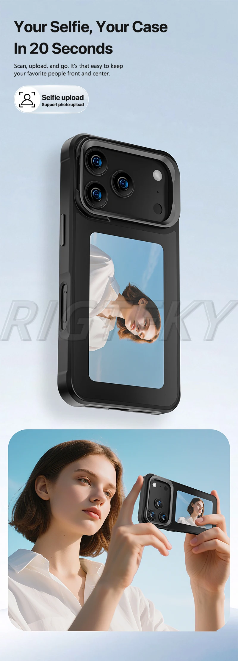 NFC E-ink Case for iPhone 17 Series