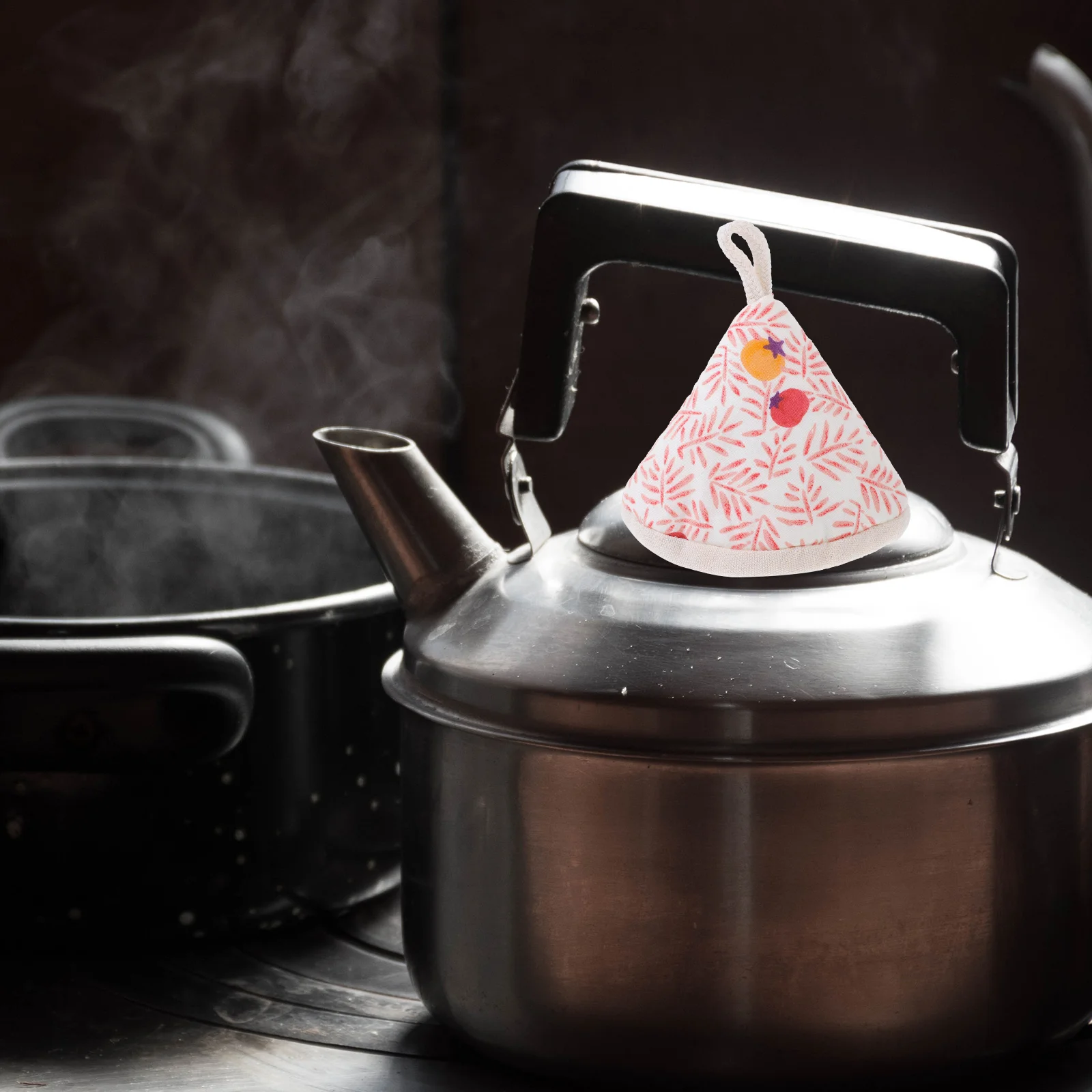 

Hot Pot Lid Handle Mitt Pot Handle Cover Sleeves Triangle Cotton Handle Cover Heat Insulated Pot Lid Grip Anti Scald Pan