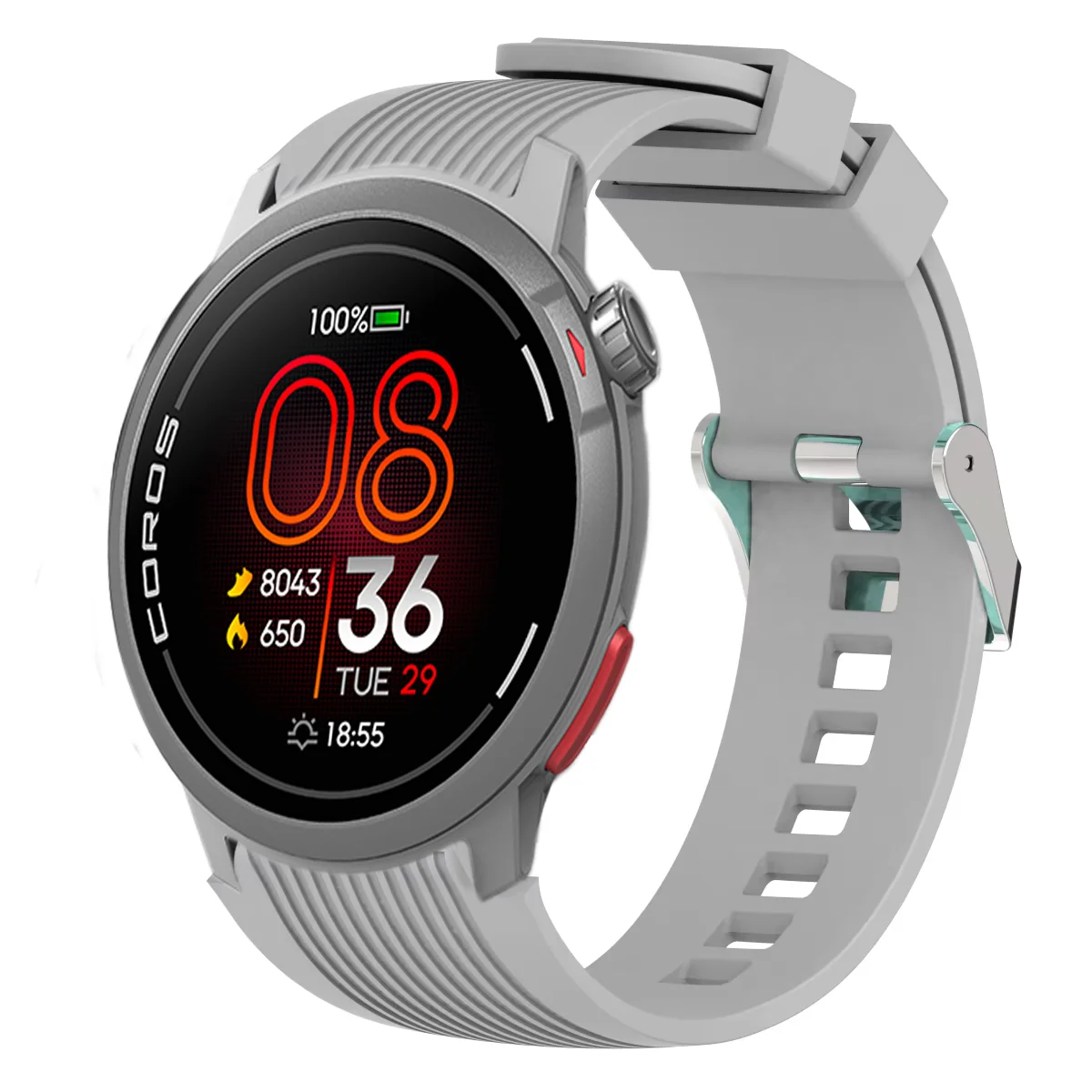Silicone Strap - 22mm Adjustable Sports Wristband in Ocean Race Design