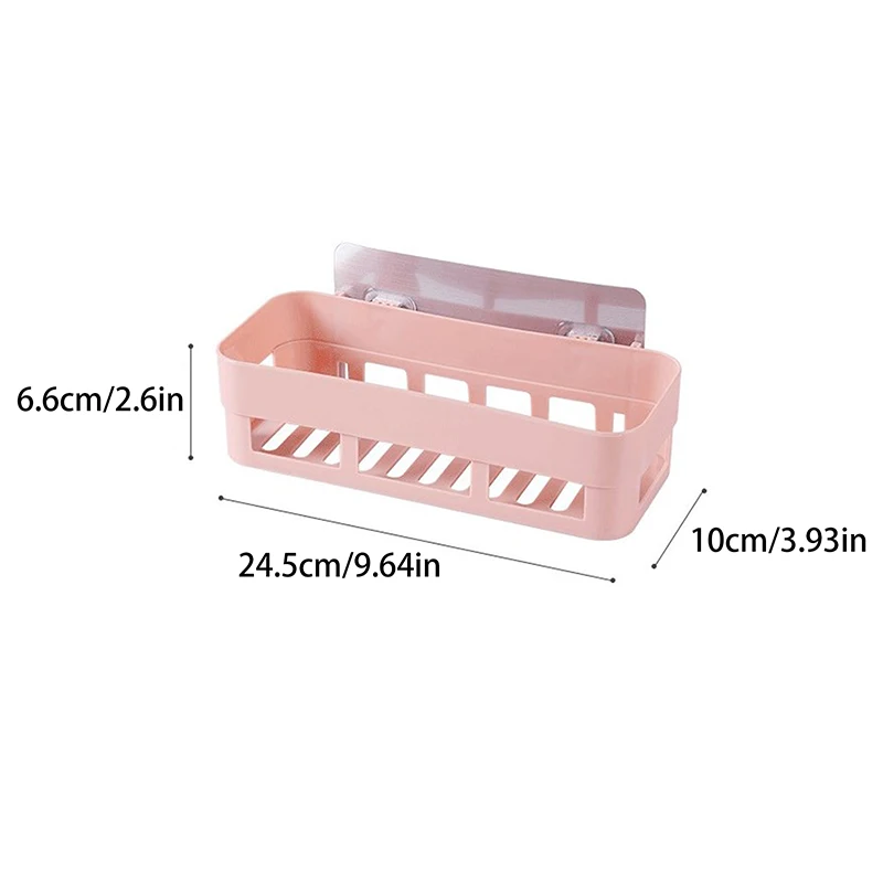 Hot Sale Adhesive Storage Rack Bathroom Accessories Corner Shower Shelf Kitchen Bathroom Shelf Home Decoration 6