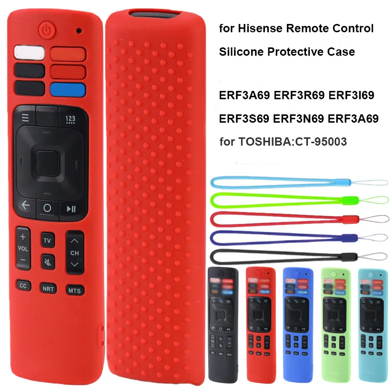 Hisense ERF3A69 ERF3R69 ERF3I69 ERF3S69 ERF3N69 ERF3A69용 실리콘 리모컨 보호 커버(도시바용:CT-95003)