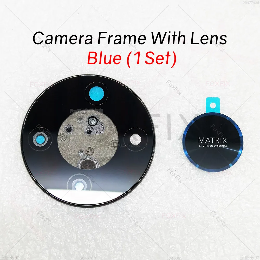 Premium Rear Camera Lens Glass Cover with Frame Bezel Replacement