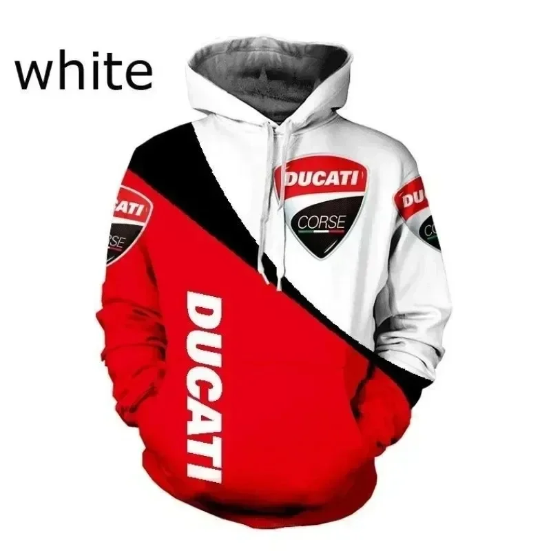 

Spring and Fall motorcycle car mini ducati hoodie 3d printed street men's women's zippered pullover Harajuku street fashion top