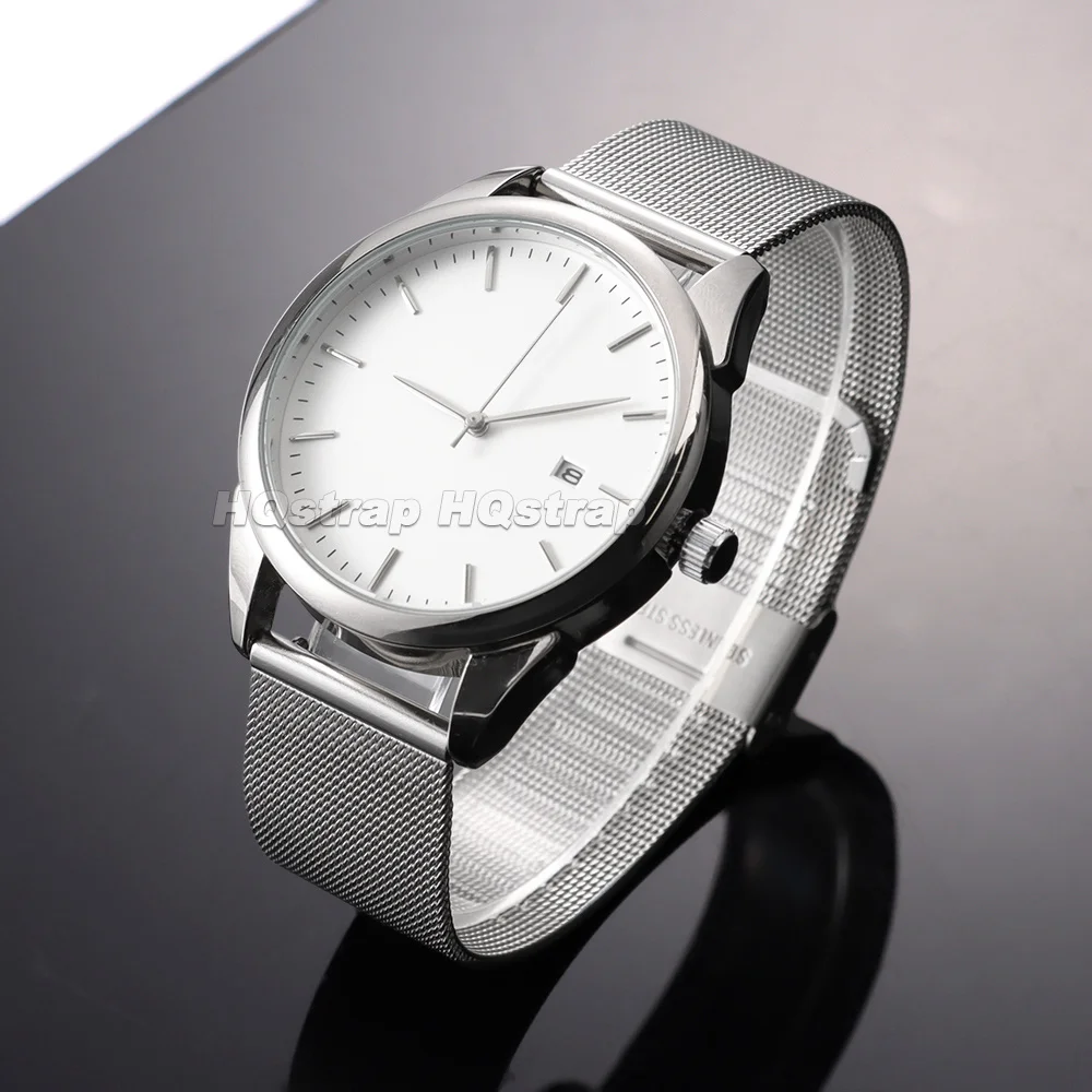 Sleek Stainless Steel Mesh Watch Strap - Modern Milanese Loop Bracelet