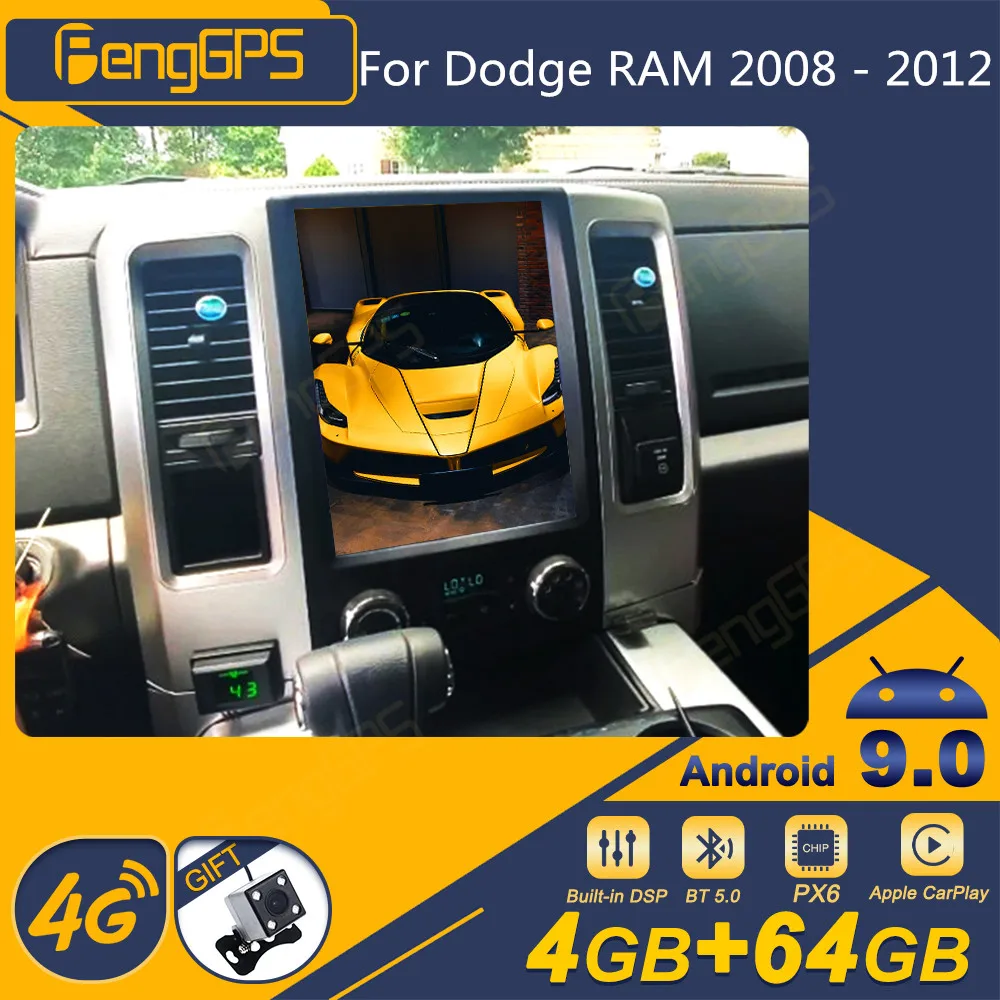 

For Dodge Ram 2008 - 2012 Screen Android Car Radio 2din Stereo Receiver Autoradio Multimedia Dvd Player Gps Navi Head Unit