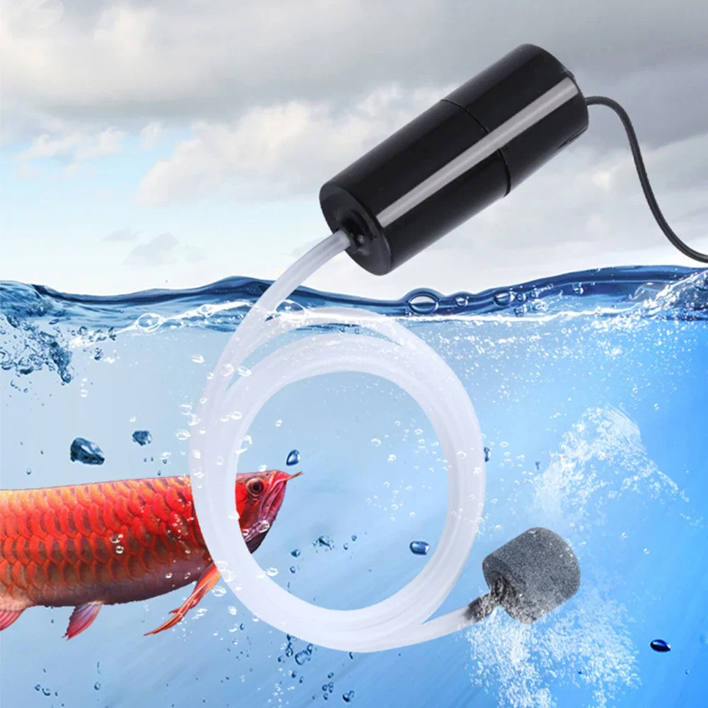 Mini Aquarium Oxygen Air Pump 5V 1W Fish Tank USB Silent Air Compressor Portable Fishing Oxygener With Stone aquarium air pump,fish tank oxygen pump,aquarium air pump accessories,aquarium air stone decoration