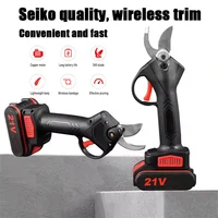 Sécateur électrique 48V, ciseaux électriques sans fil avec 2 batteries rechargeables, outil de jardinage pour la coupe des branches d'arbres 7
