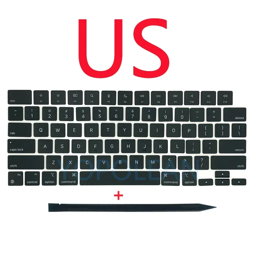Keyboard Keycap A2442 A2485 A2681 A2941 A2779 A2992 Keycaps Keys For Macbook Pro Air 13" 14" 16" Key Cap US UK Spain French Russian