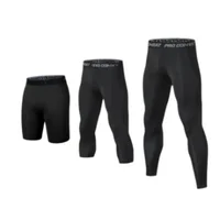Mens Compression Pants Tights Cool Dry Leggings Sports Baselayer male Running Tights Athletic Workout Active Shorts