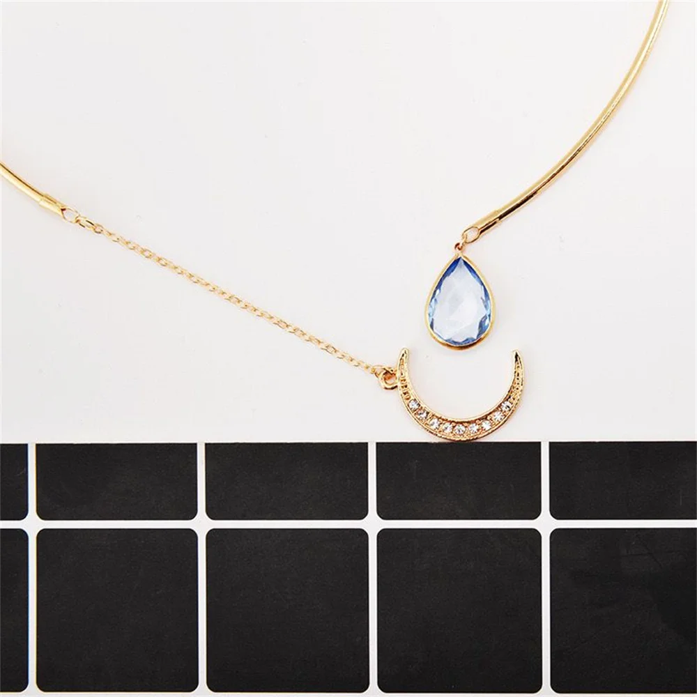 Metal Choker Necklace Punk Style Abstract Metal Buckle Collar Female Geometric Sweet And Cool Collarbone Chain