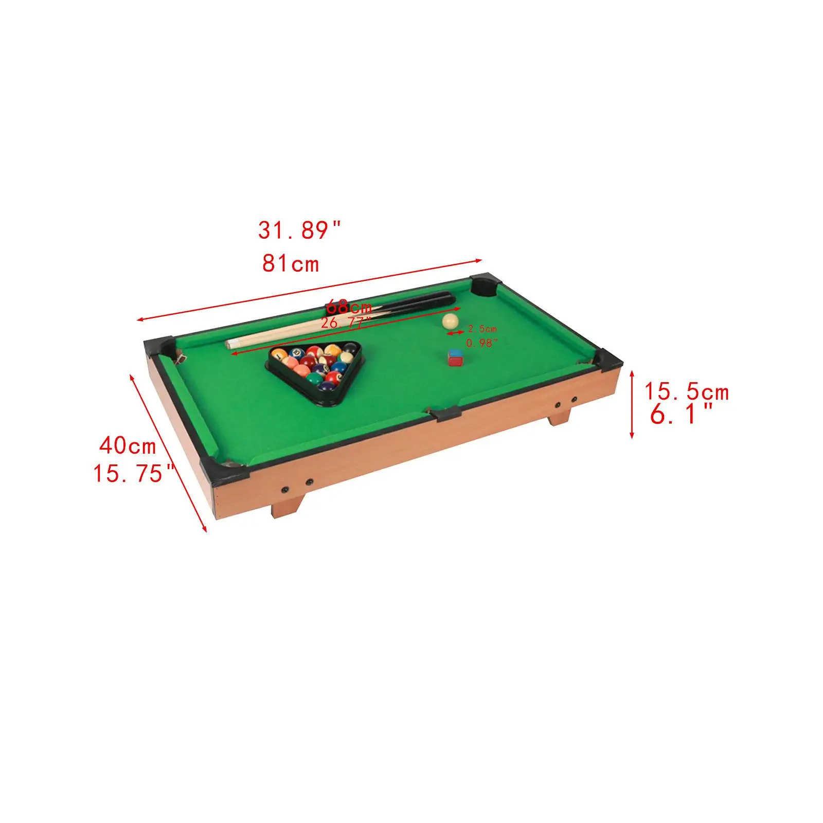 Billiards Game Triangle Rack Interaction Toy Mini Tabletop Pool Table Set, for Kids Adults Playroom Kindergarten Family Bedroom Billiards Game Triangle Rack Interaction Toy Mini Tabletop Pool Table Set, for Kids Adults Playroom Kindergarten Family Bedroom