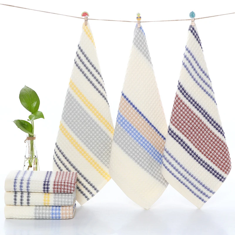 70x140cm Thickened 100%Cotton BathTowel Premium Striped Waffle Towel AdultKids Home super-Soft absorbent Not shedding hair Towel 2