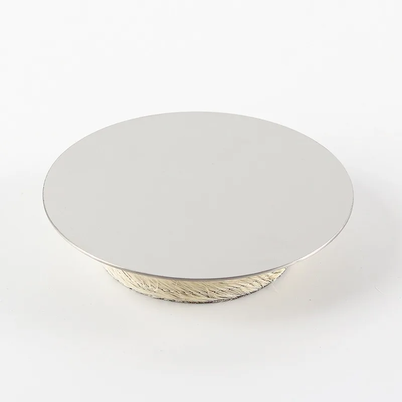 Description Picture 2 of itemStainless Steel Mirror Luxury Storage Trays Creative Round Shallow Desktop Storage Trays Modern Simple Fashional Home Decoration