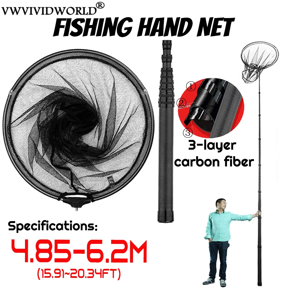 Portable Telescopic Carbon Fishing Net. 1