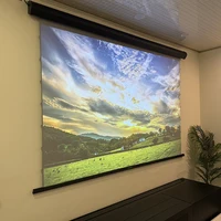 Motorized Electric Drop Down Nano Grey ALR Projection Screen Wall Mount 150inch 16:9 4K Projection for Tri-color Laser Projector - Image 6