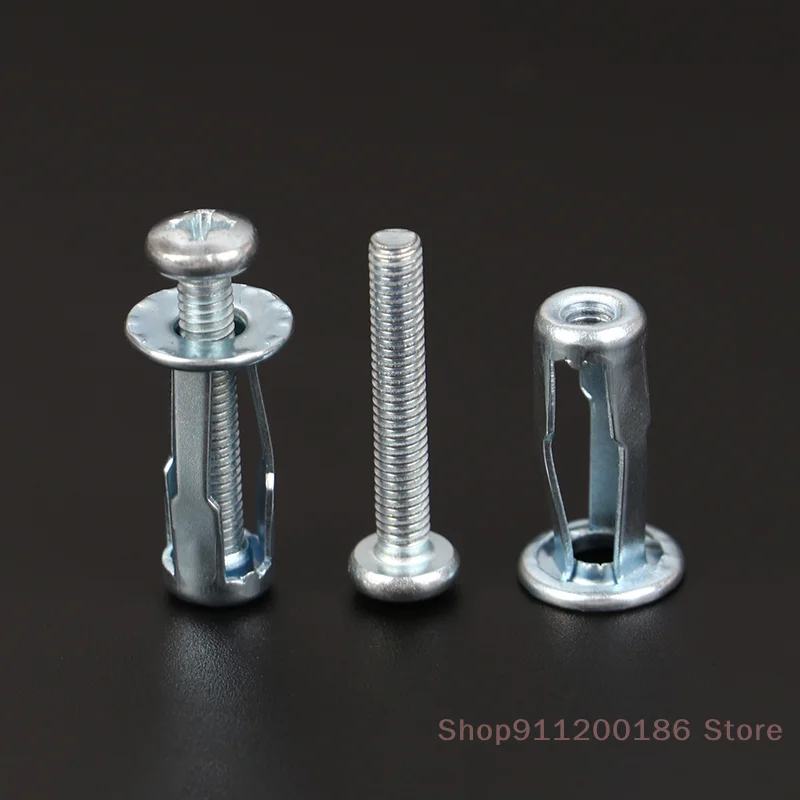 （Shop）10 Set M4/M5/M6 Jack Nuts Car Metal Screw Petal Nuts Screw For Hollow Wall Iron Skin Petal Nut Expansion Lantern