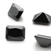 Top Quality Black Moissanite Loose Stone Black Color VVS1 Excellent Round Cut Moissanite Pass Diamond Tester 4