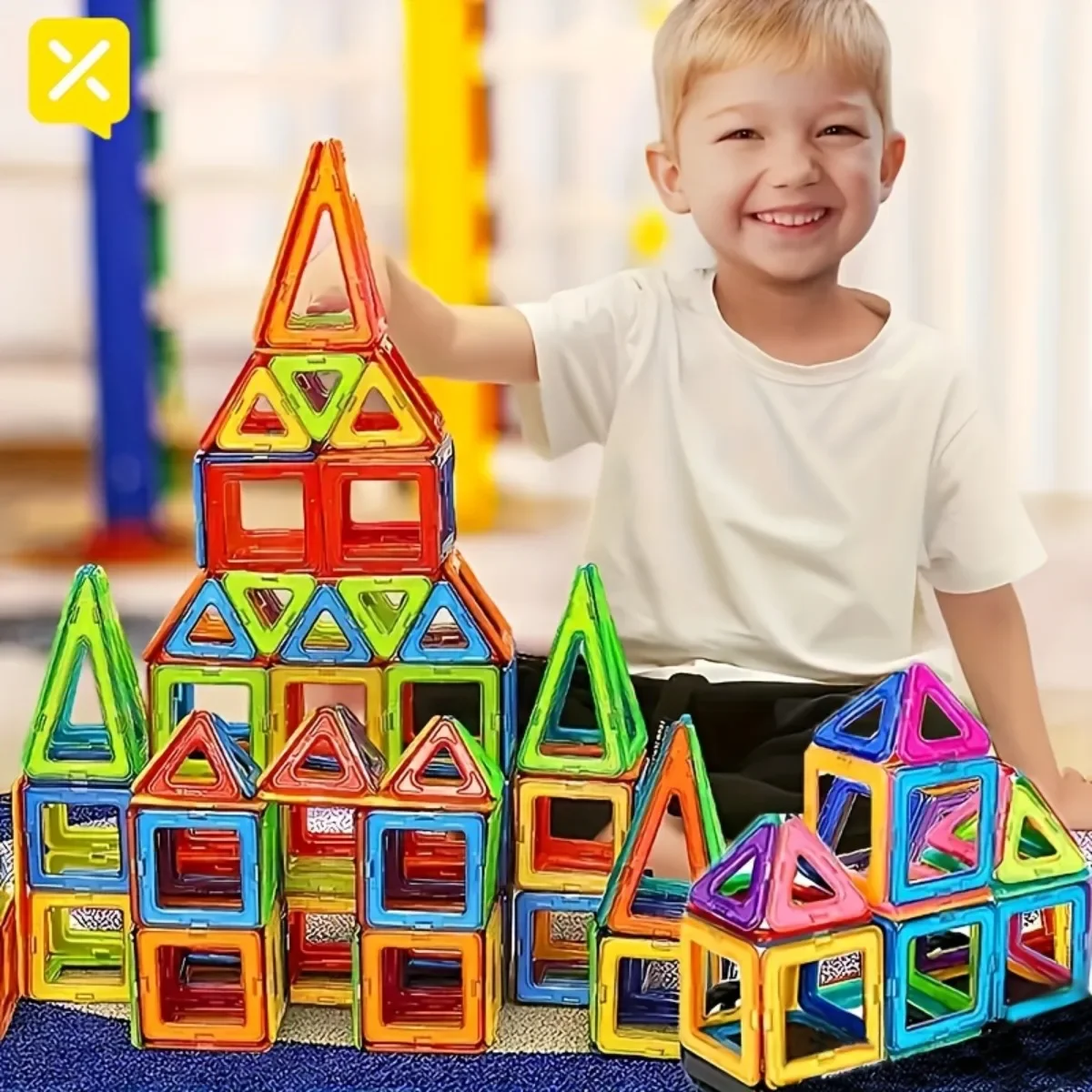 Magnetic Building Blocks 3D STEM Educational Constructor Set Toys Learning Birthday Gifts