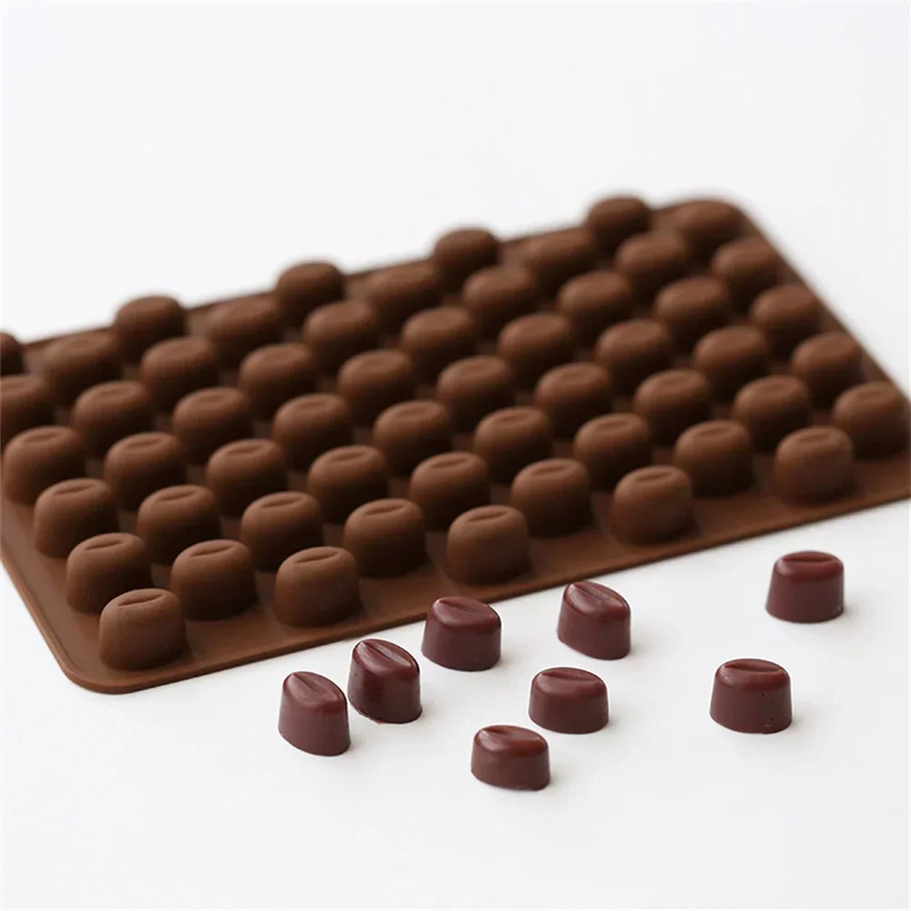 Reposteria Silicone Molds Candy Silica Gel Jelly Pastry Tray Coffees Bean Shape Silicone Mold Baking Ice Cubes Pudding Bakeware