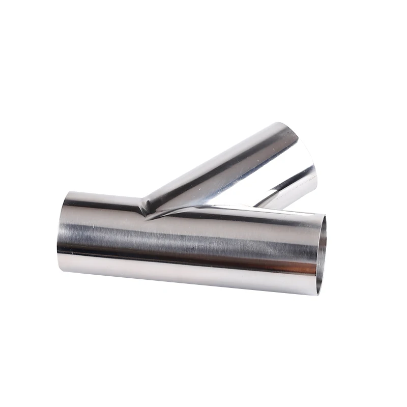 1Pcs 304 Stainless Steel Sanitary Grade Type Three-Way Welded Pipe Universal Exhaust Pipe Welded Muffler Connection Pipe Fitting
