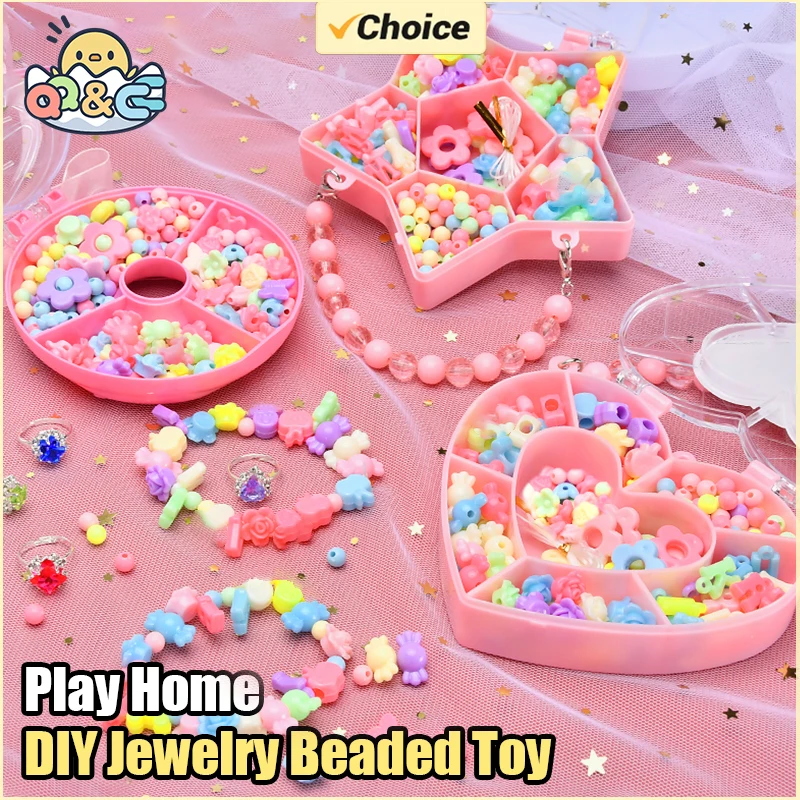 Handmade Beaded Jewelry Kit for Kids DIY Craft Toy