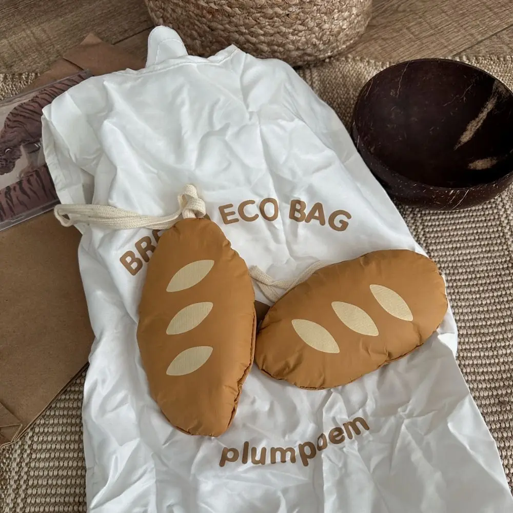 Nylon French Bread Foldable Shopping Bag Portable Reusable Tote Bag Cartoon Eco Bag Storage Bags Waterproof Travel