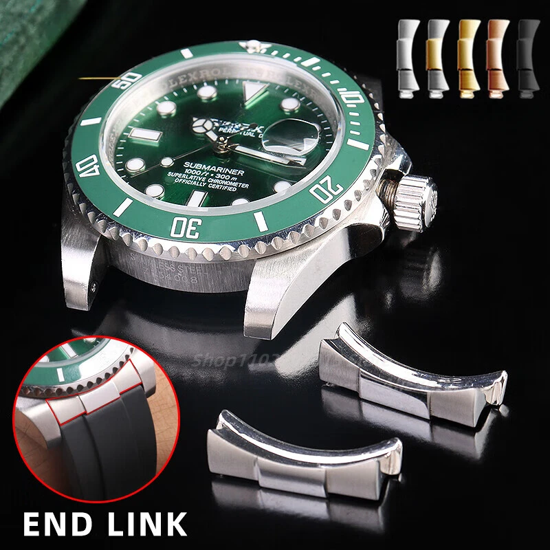 Solid Curved End Link 20mm For Rolex Water Daytona 116503/116500