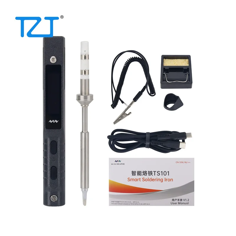 MINIWARE TS101 Fer à Souder BC2 Tips Portable Digit DC5525 USB-C 90 W - Foto 4