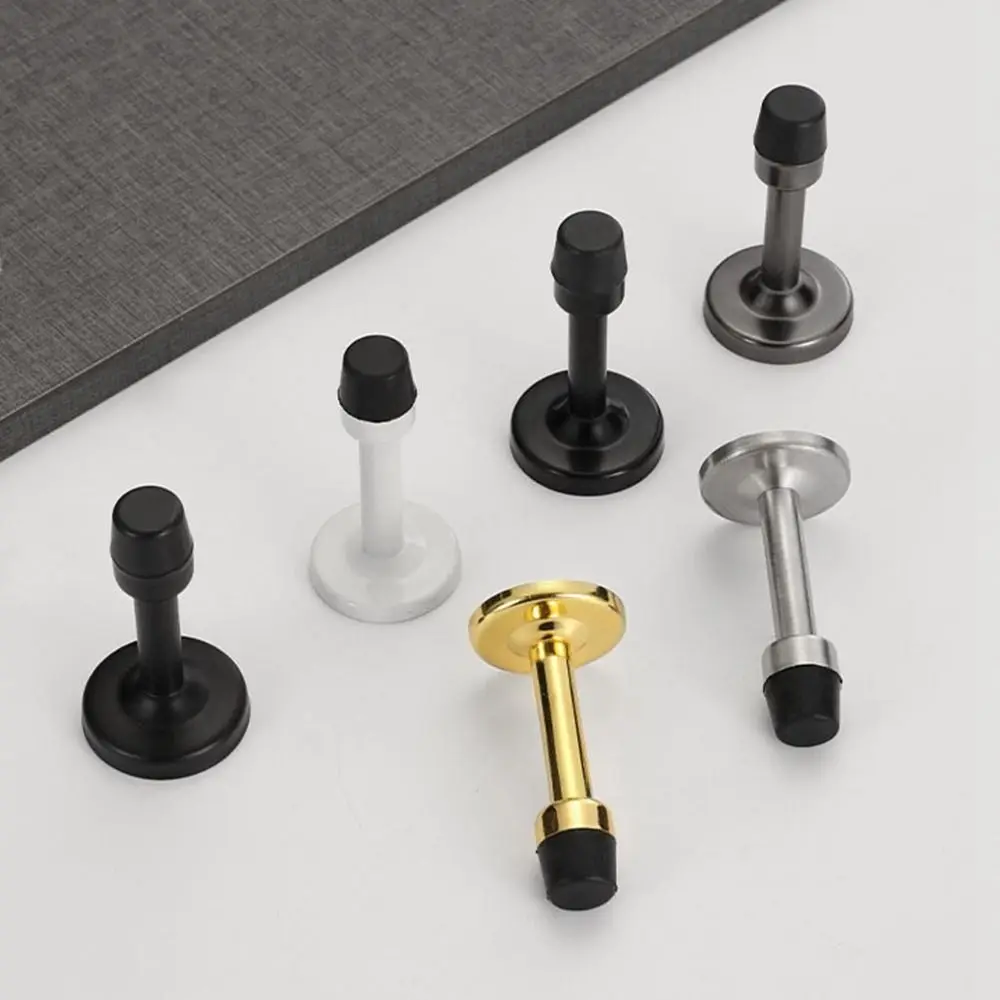 Durable Stainless Steel Door Stopper Wall Protector Anti-Collision Door Crash Pad Noise Canceling Hardware Holder