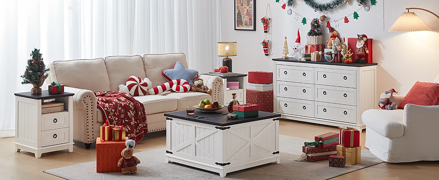 Black Farmhouse Coffee Table