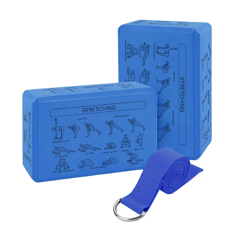 Yoga Essentials Kit: Non-Slip Foam Blocks & Enhanced Support Strap