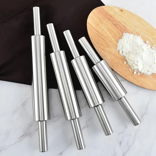 Pizza Pie Pastry Dough Roller  Stainless Steel Rolling Tools - Stainless  Steel - Aliexpress