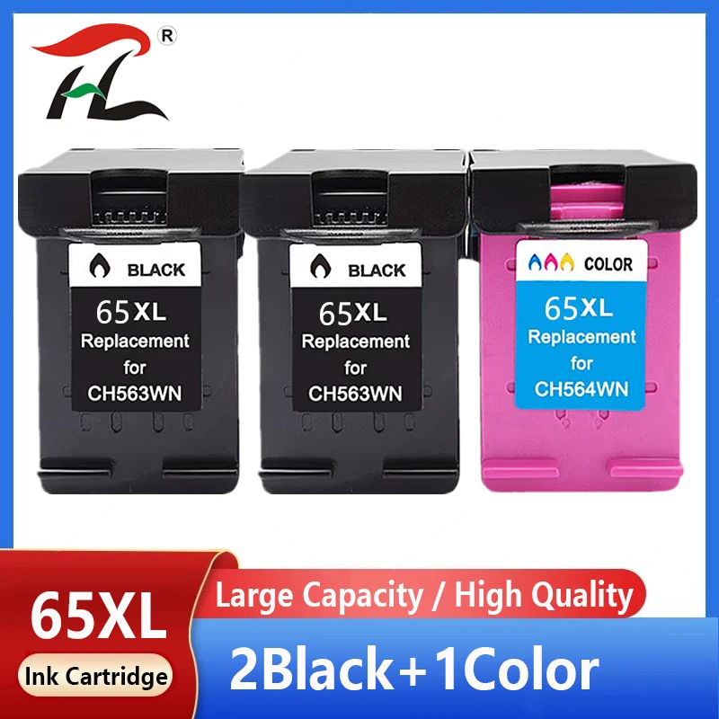 Cartuccia D'Inchiostro Compatibile 65Xl Per Cartuccia Hp 65 Xl Per Hp 65Xl Per Hp 65 Per Stampante Hp Envy 5010 5020 5030 5032 5034 5052 5055