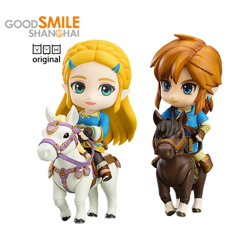 

Original Good Smile Zelda No Densetsu: Breath of The Wild Nendoroid 733-Dx Link Nendoroid 1212 Zelda Hime Action Doll Model Toys
