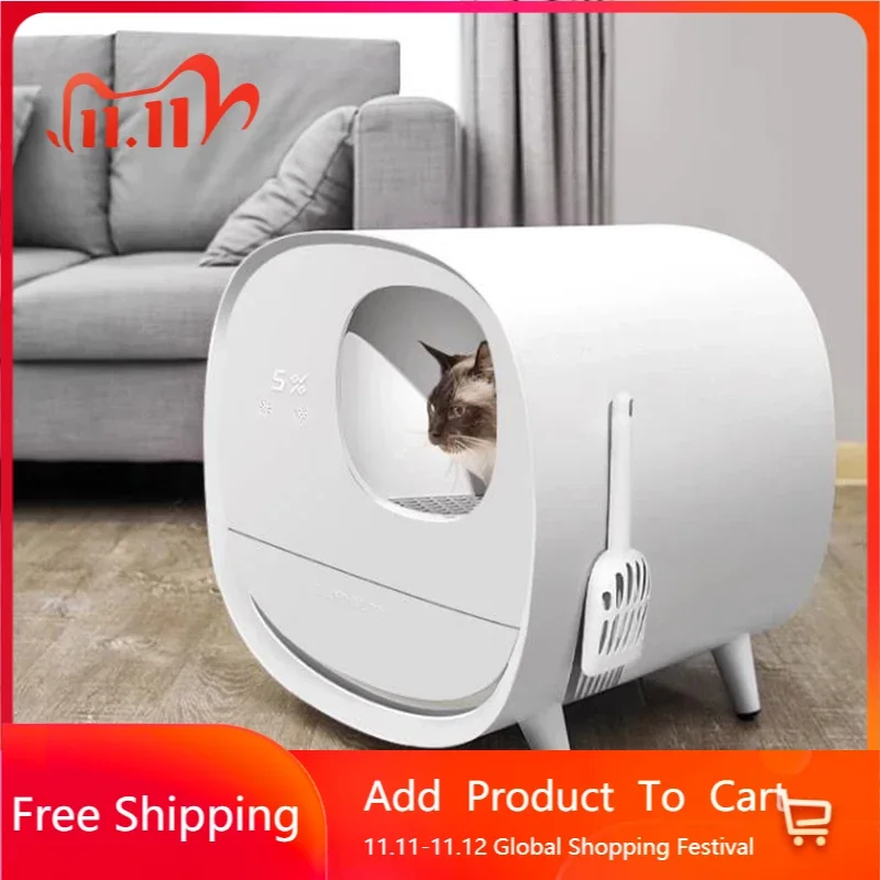 

Litter Box Cat Bedpans Toilet Villa Training Kit Portable Box Cleaning Cage Cat Bedpans Bathroom Arenero Para Gato Pets Products
