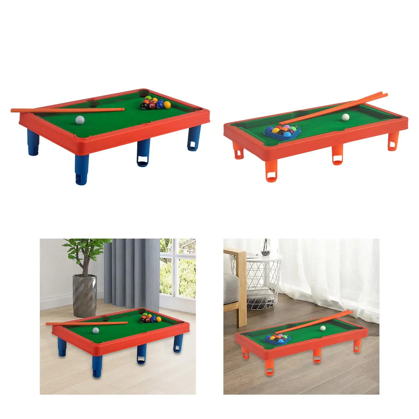 Mini Pool Table Set, Snooker Table Desktop Game Toy, Small Tabletop Billiards for Girls