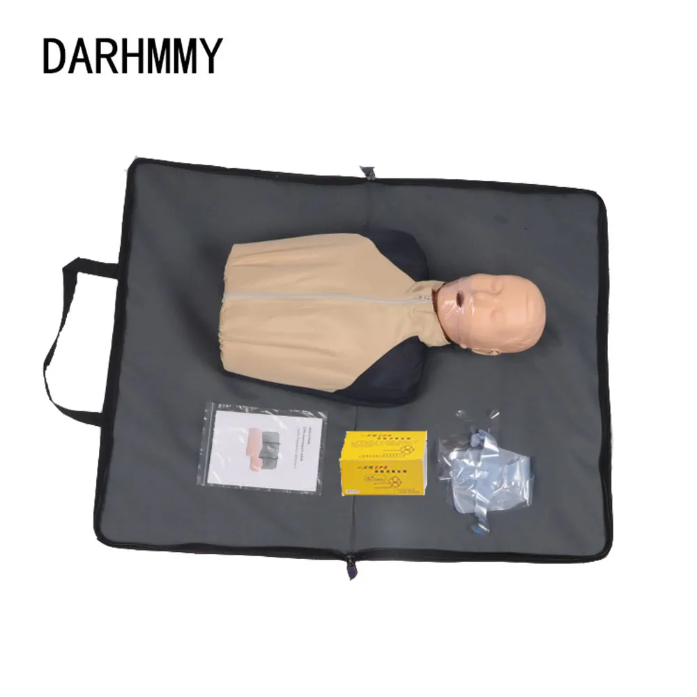 DARHMMY Adjustable Medical Science Half Body CPR Training Mannequin Manikin CPR Simulator For Adults And Children Manikins