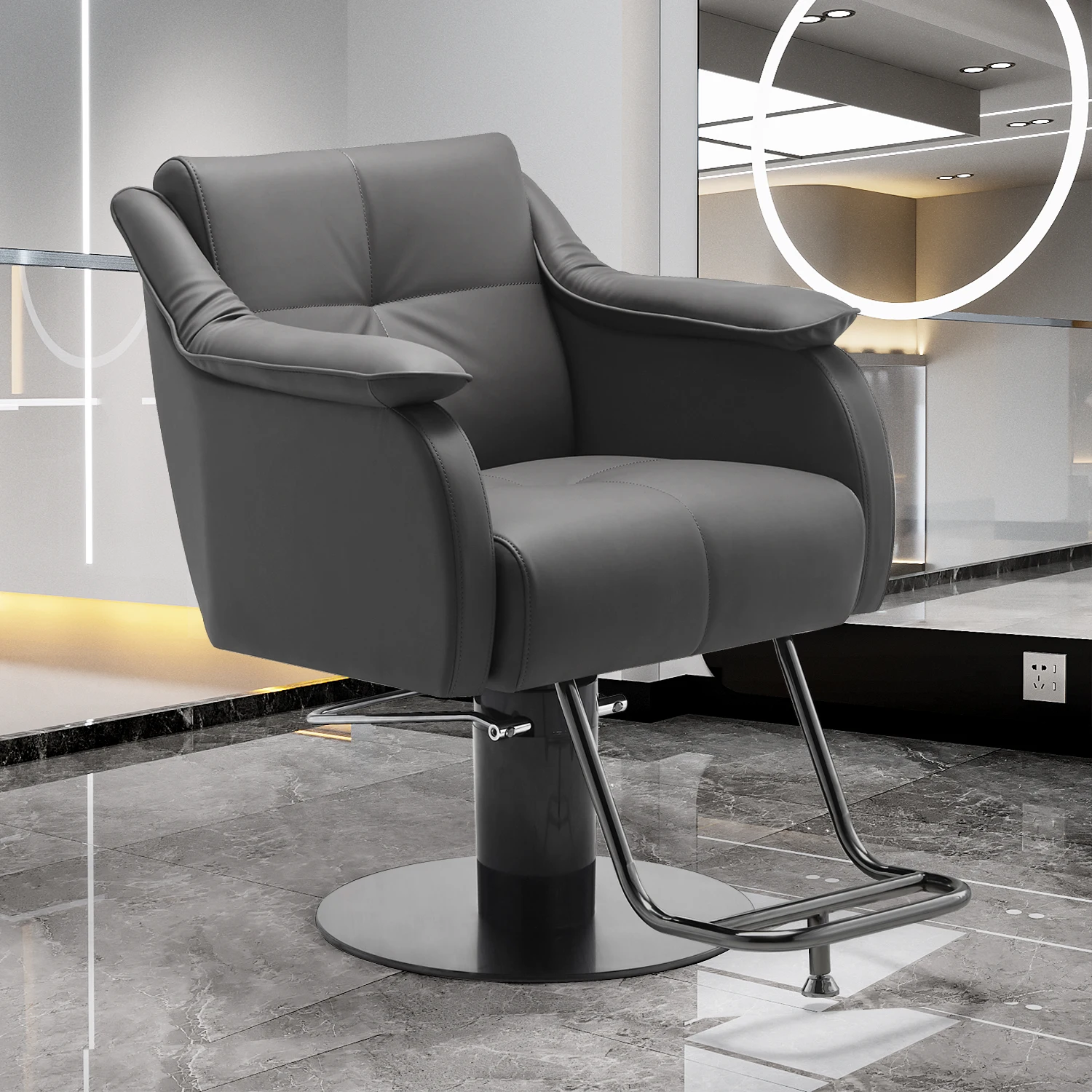 Professional Podiological Armchair Pedicure Stylist Hydraulic Swivel Stool Chair Manicure Taburete Ruedas Barbershop Furniture