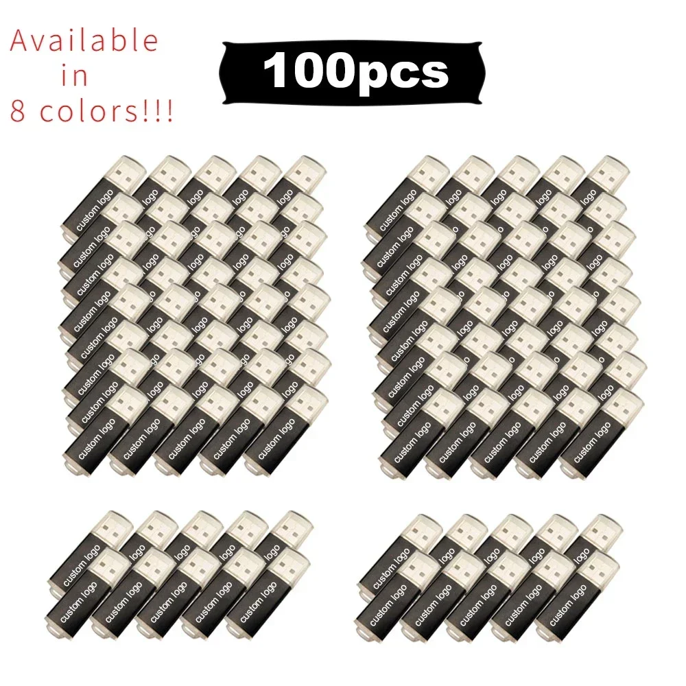 USB Flash Drive Flash Drive 100Pcs/lot USB Flash Drive 64GB Pen Drive 512MB 1GB 2GB 4GB 8GB 16GB Pendrives Usb Stick 32GB Memory Stick Free Gift