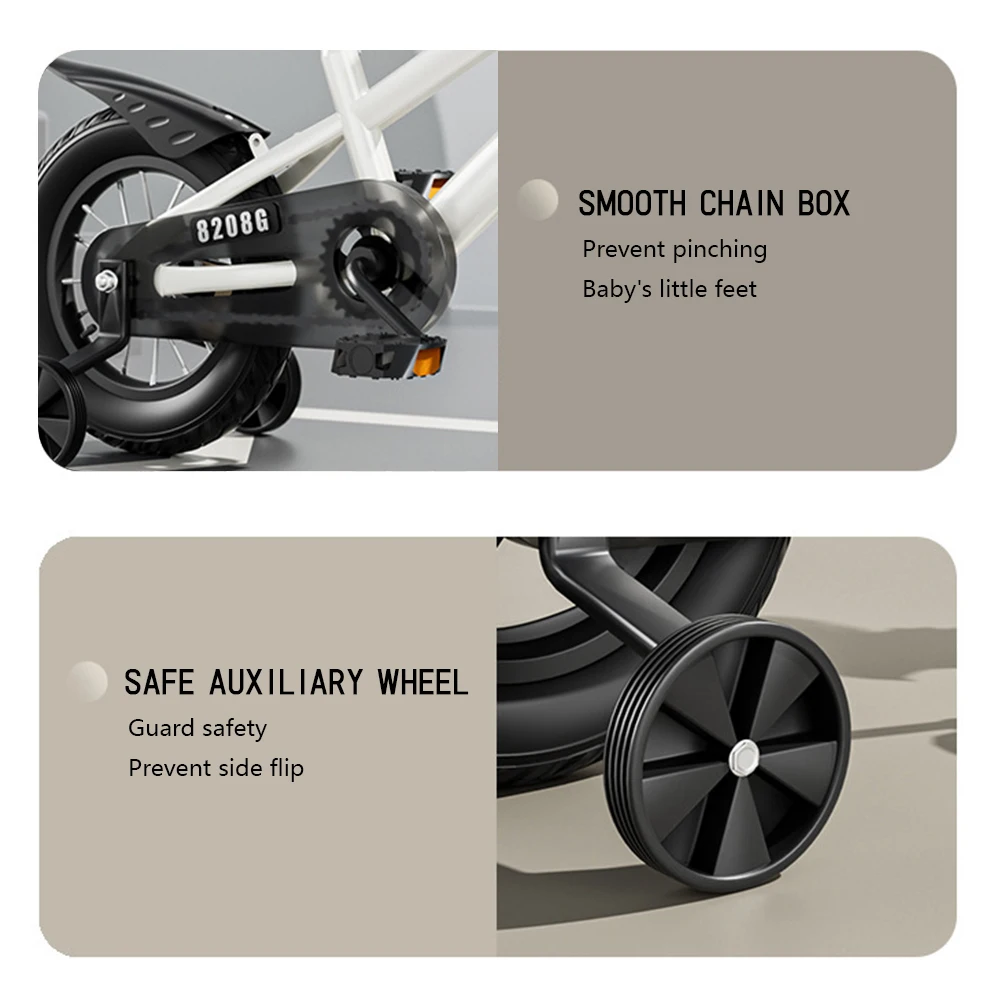 Bicicleta para niños para niñas de 3 a 7 años con ruedas de entrenamiento, cesta, bicicleta para niños, bicicleta para niños 2024