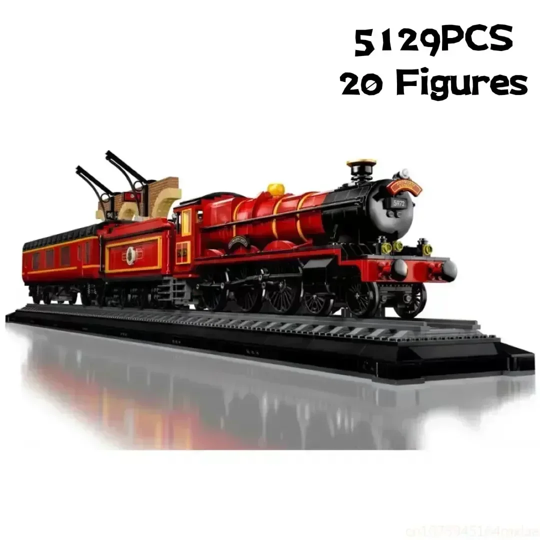 Hogiwarts Express Train Building Bricks Minifigis 장난감, 성인용 선물, 76405 5129PCs, 118cm, 신상 수집가 에디션