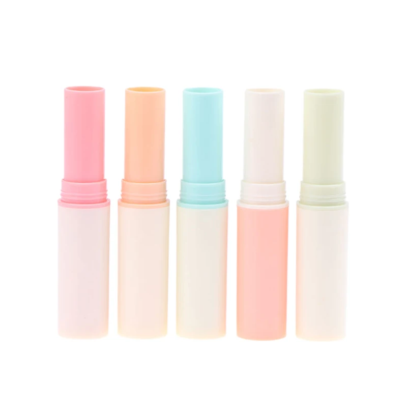 

Durable Plastic 3.5g Refillable Lipstick Tube Lip Balm Container Empty Cosmetic Container DIY Lipstick Tube Empty Tube Bottle