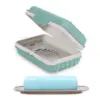 Soap Holder Soap Dish 1 Pack Bar Soap Holder for Shower, Travel Soap Case with Lid for Gym Camping Essentials Travel Toiletries 1