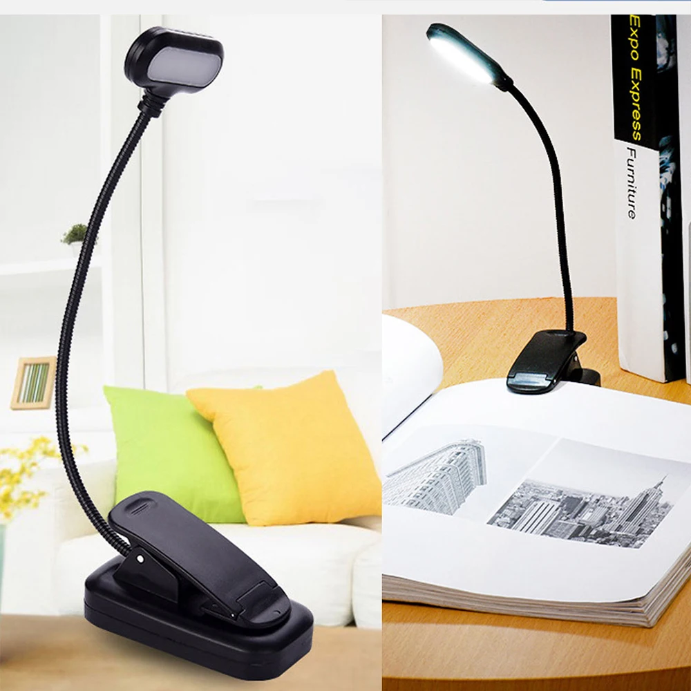 Mini lámpara LED brillante Flexible con Clip para lectura de libros, luz de  lectura para viajes, dormitorio de estudiantes, lector de libros -  AliExpress